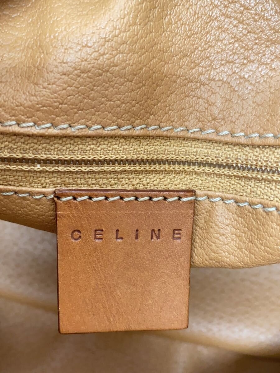 CELINE Macadam Round Half Moon PVC BRW Allover