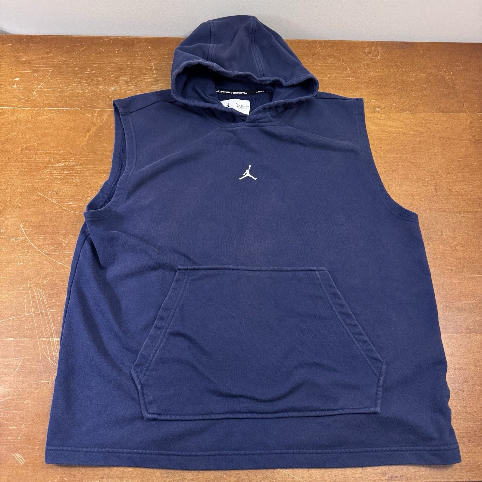Jordan Hoodie Mens Extra Large Dri-FIT Sleeveless Pullover Warm Up
