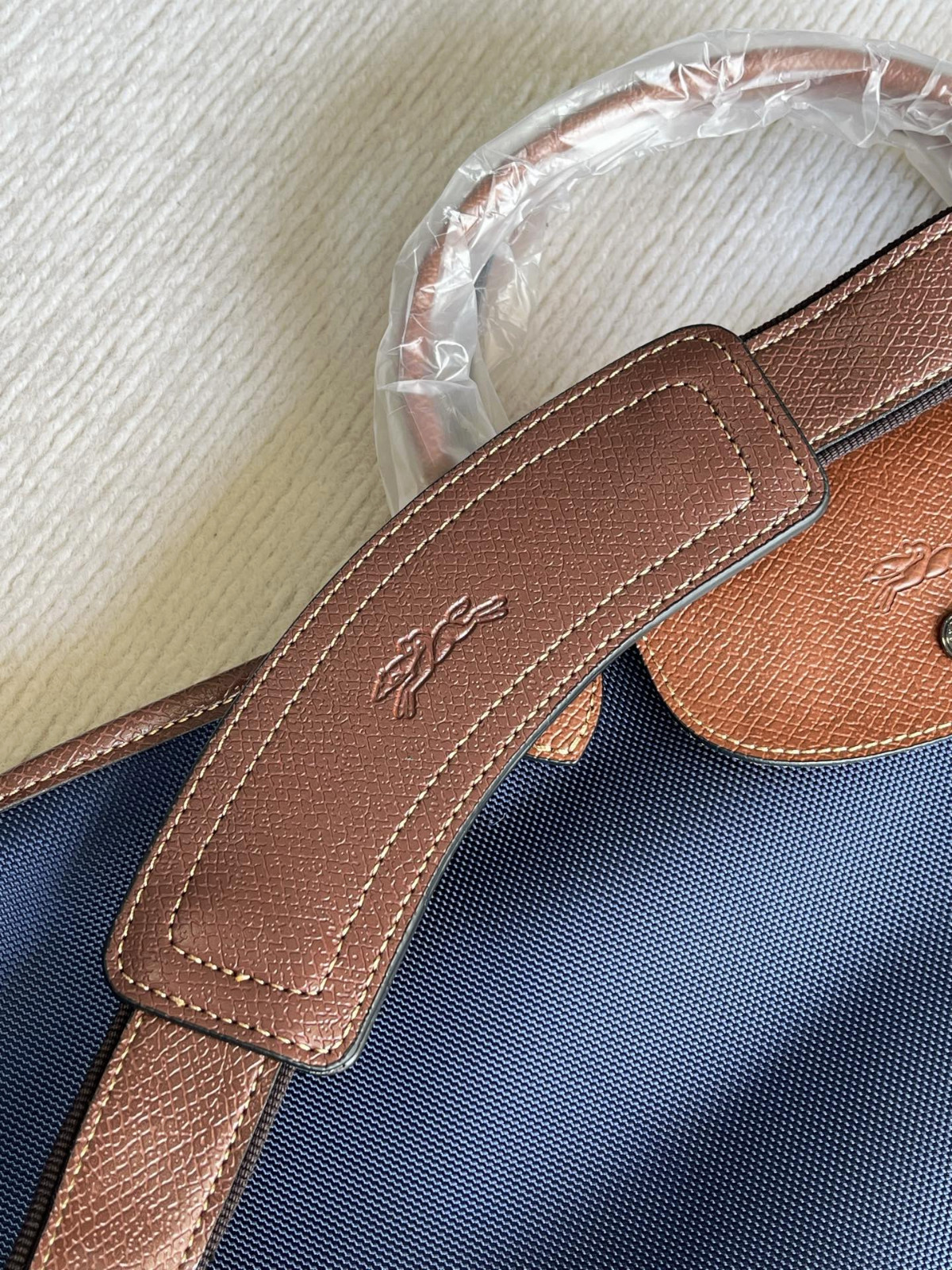 Longchamp Navy Blue Extra-Large Capacity Travel Bag Dust Bag No Box