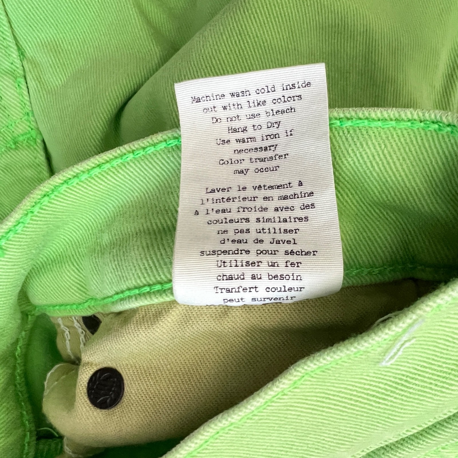 Rag & Bone Jeans Women’s Size 28 Lime Green High-Rise Skinny