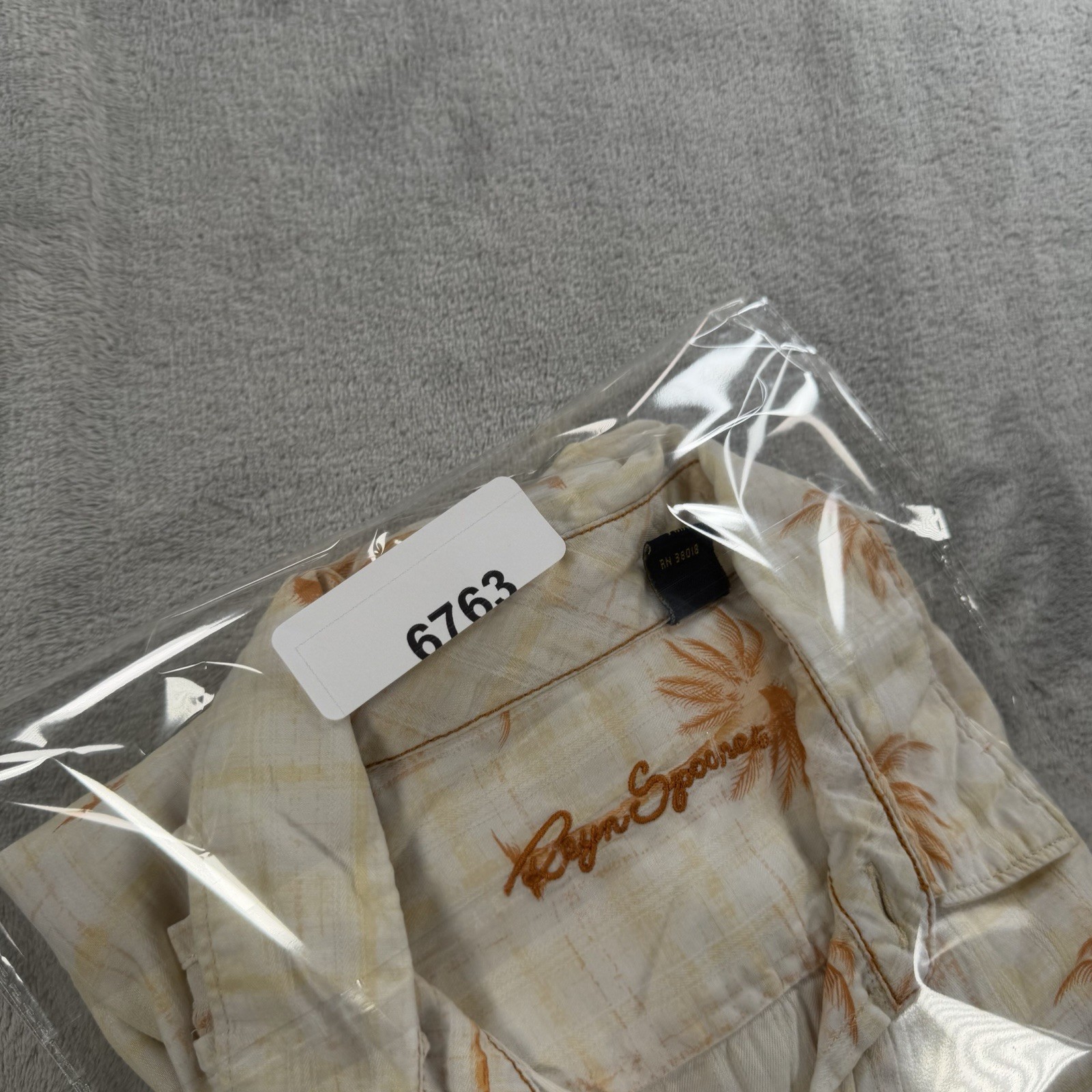 Reyn Spooner Button Up Shirt Mens M Hawaiian Floral Tree Print Rayon Blend