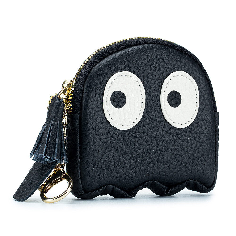 100% Genuine Leather Cartoon Coin Purse Zipper Change Pouch Women’s Mini Wallet