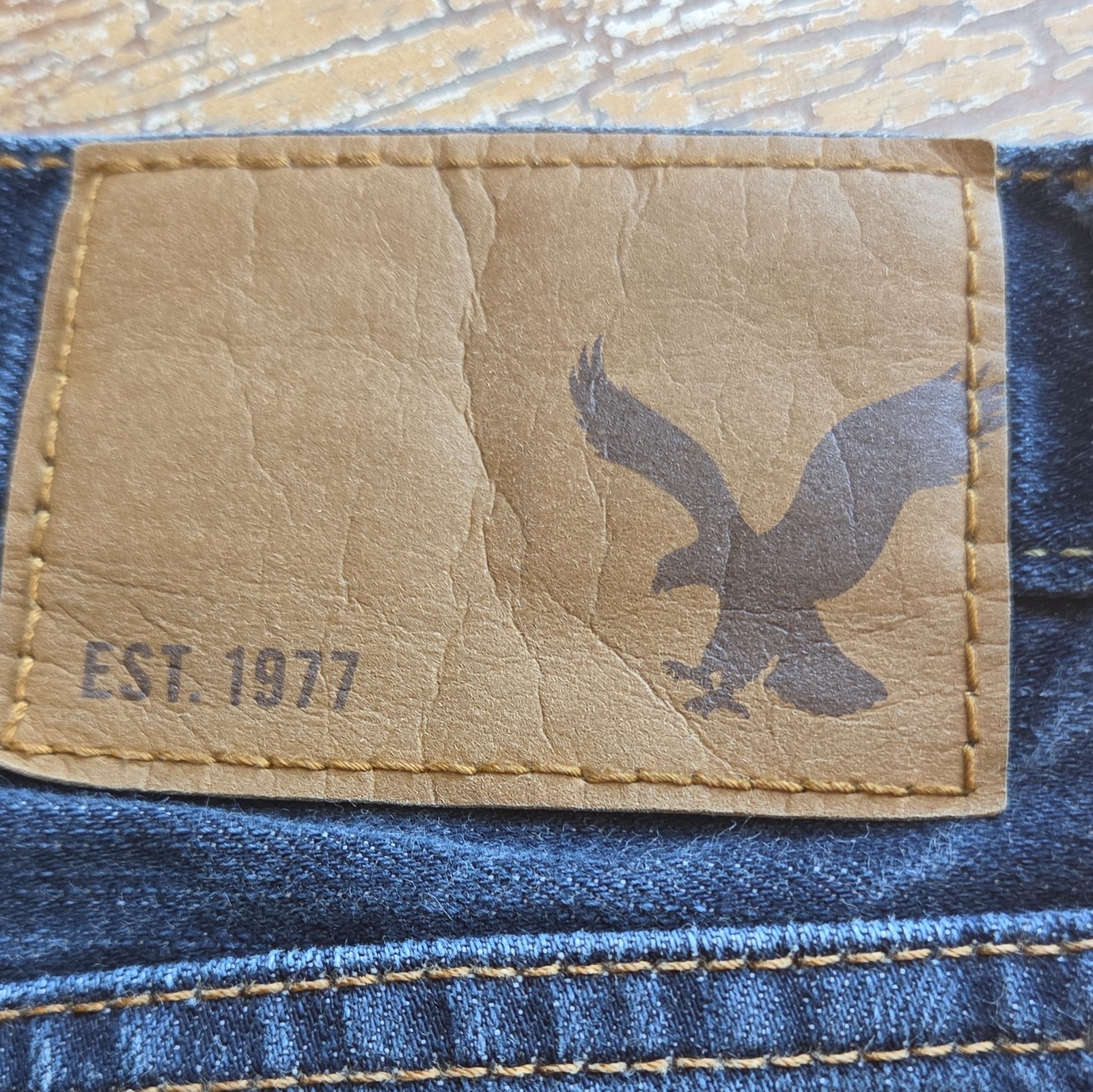 American Eagle Outfitters Men’s Slim Fit Blue Dark Wash Stretch Denim Jeans