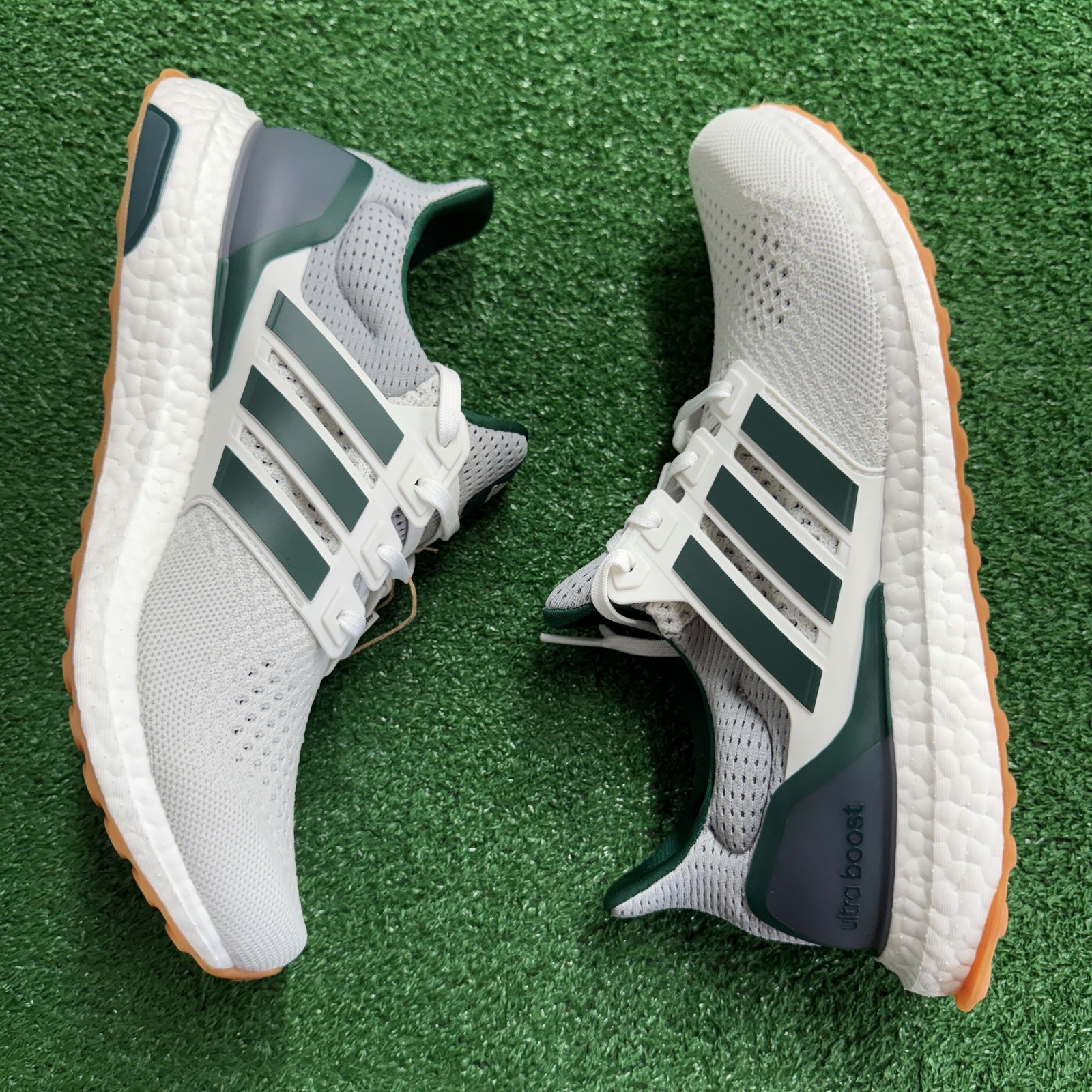 Adidas Ultra Boost 1.0 White Collegiate Green Halo Mens KI8486 NEW Multi Sz