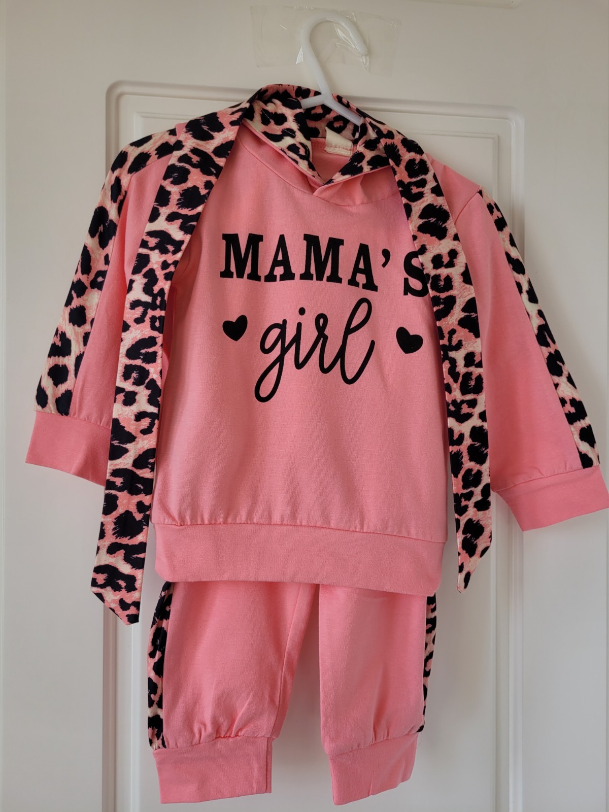 Toddler Infant Baby “MAMA’S girl” 3pc Set – Hoodie Trousers and Belt Outfit Set