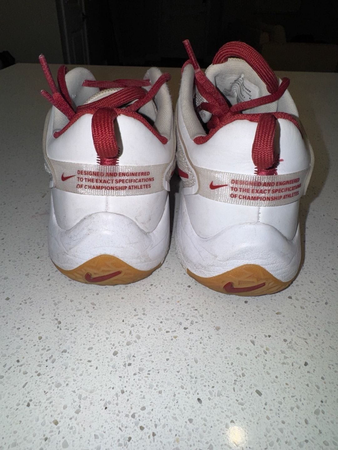 Nike Air Zoom Hyperace 3 White Team Crimson Volleyball Shoes