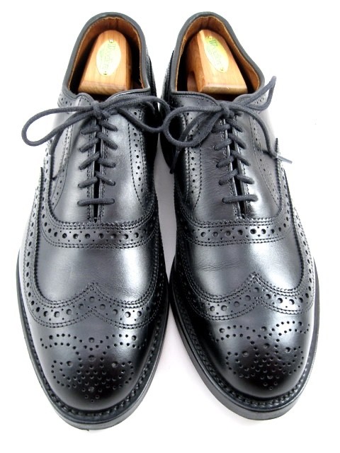 Allen Edmonds “MCALLISTER” Wingtip Oxfords 8 EEE Black DAINITE SOLES(618N)