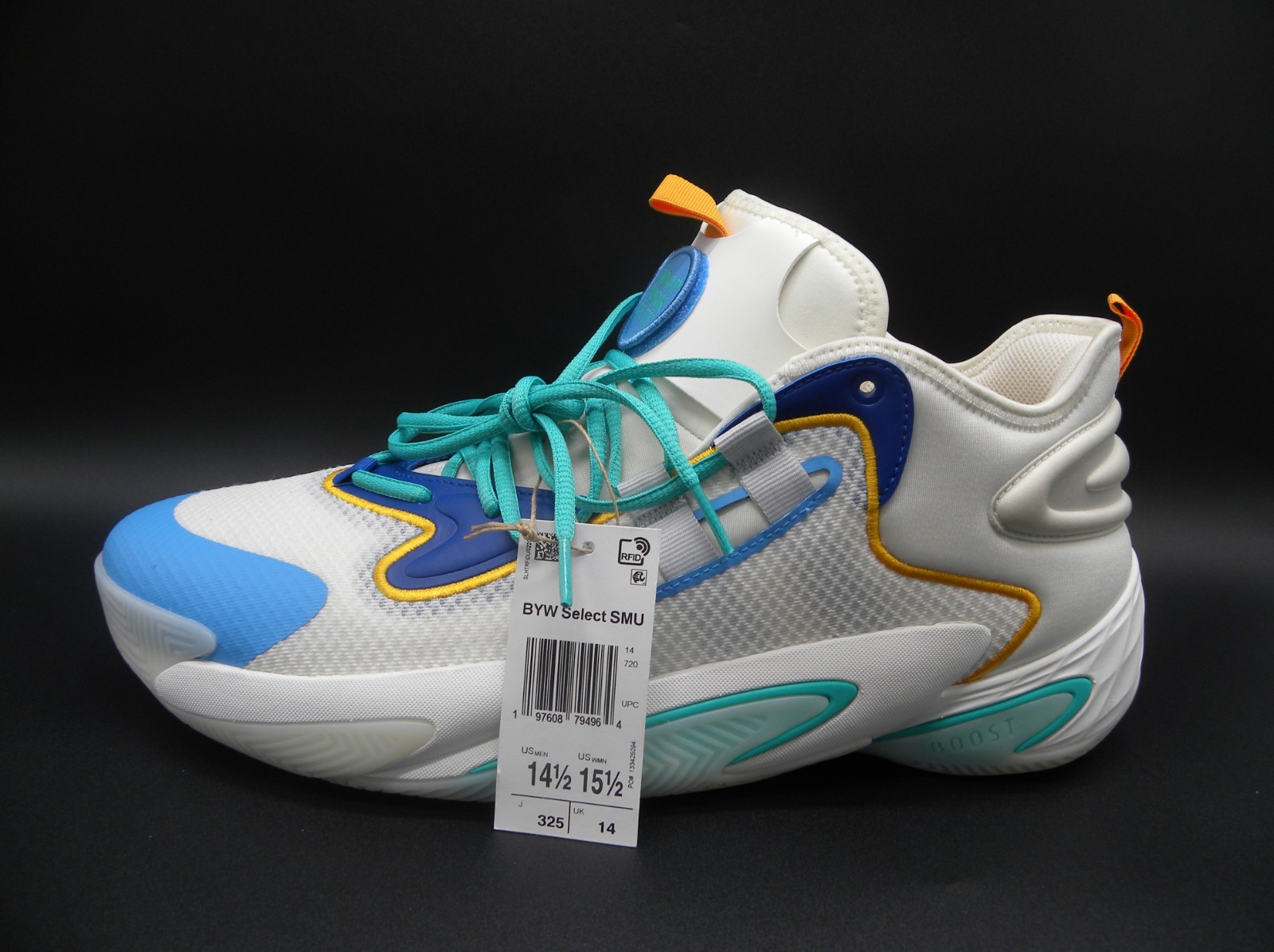 Adidas Basketball SM BYW Select Boost Shoes PE Hoop York City IF4285 size 14.5