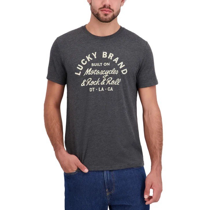 Lucky Brand Men’s LARGE Or XL Lot of 3 Graphic Tees in 3 Colors NWT