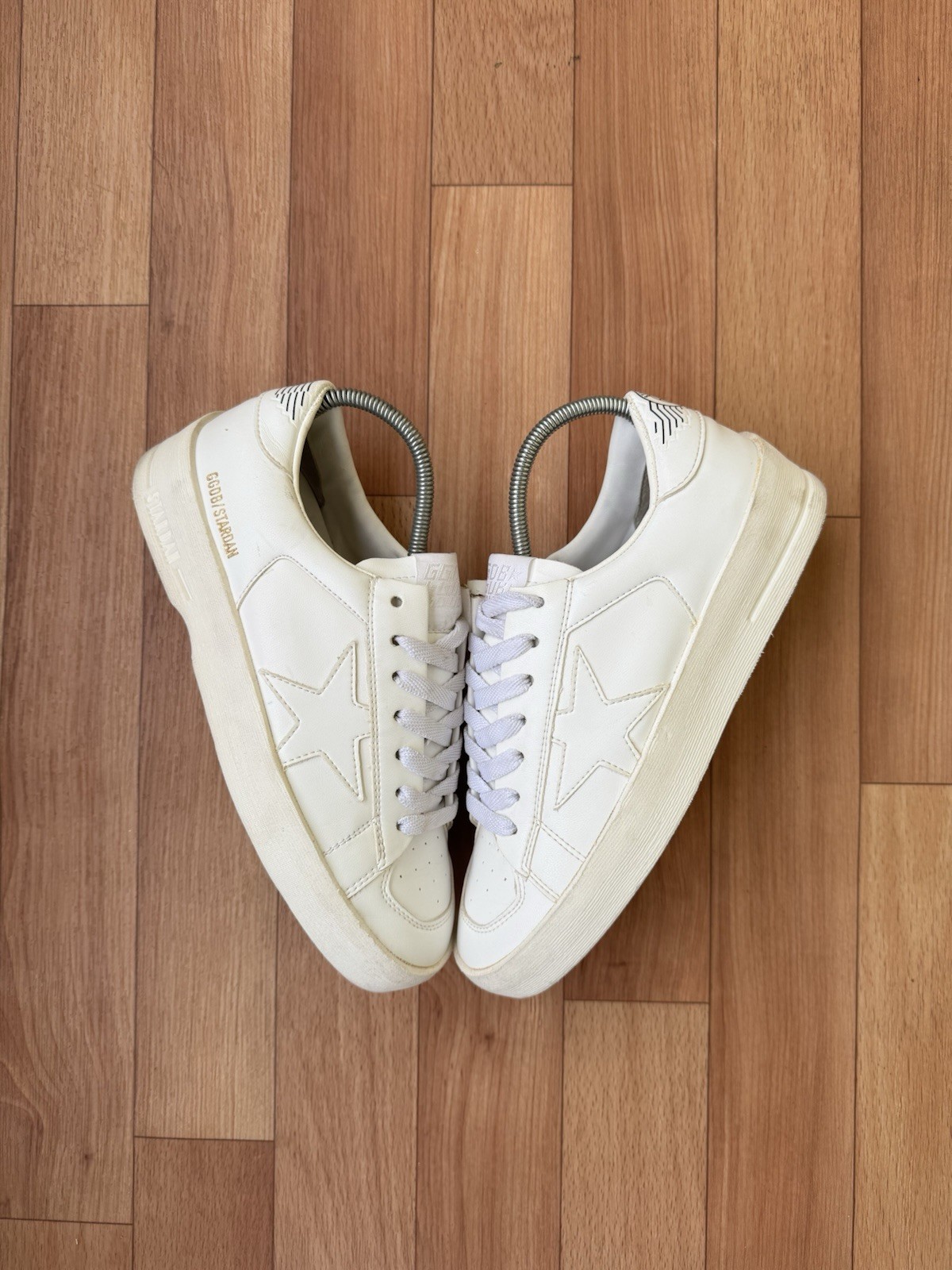AUTHENTIC GOLDEN GOOSE BLACK / WHITE STARDAN SNEAKERS SIZE EU 37 , US 7 , UK 4