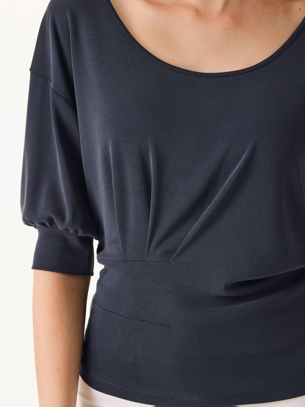 OGL Scoop Neck Short Sleeve Tucked Tee