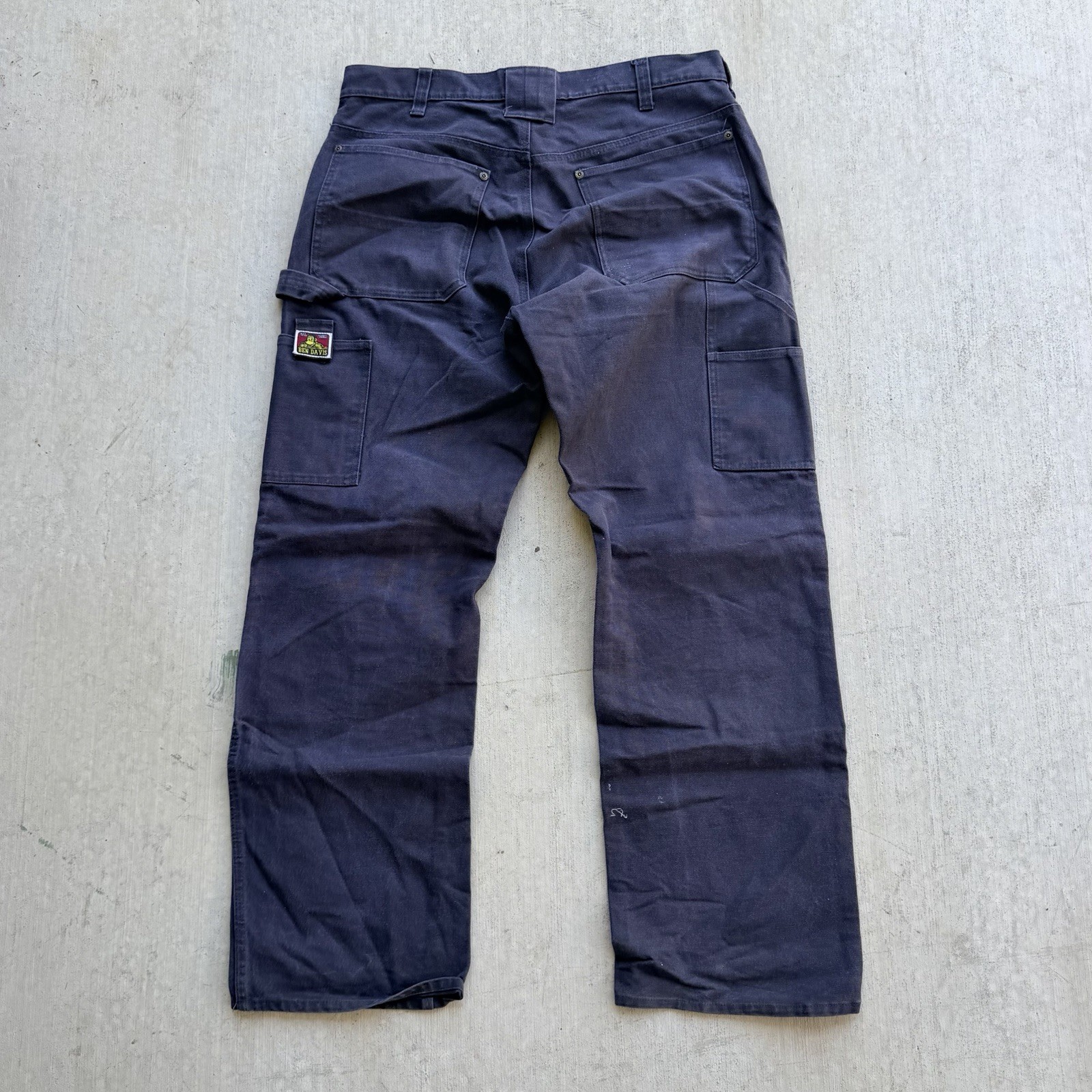 Vintage Ben Davis Double Knee Carpenter Pants 34 Baggy Y2K Workwear