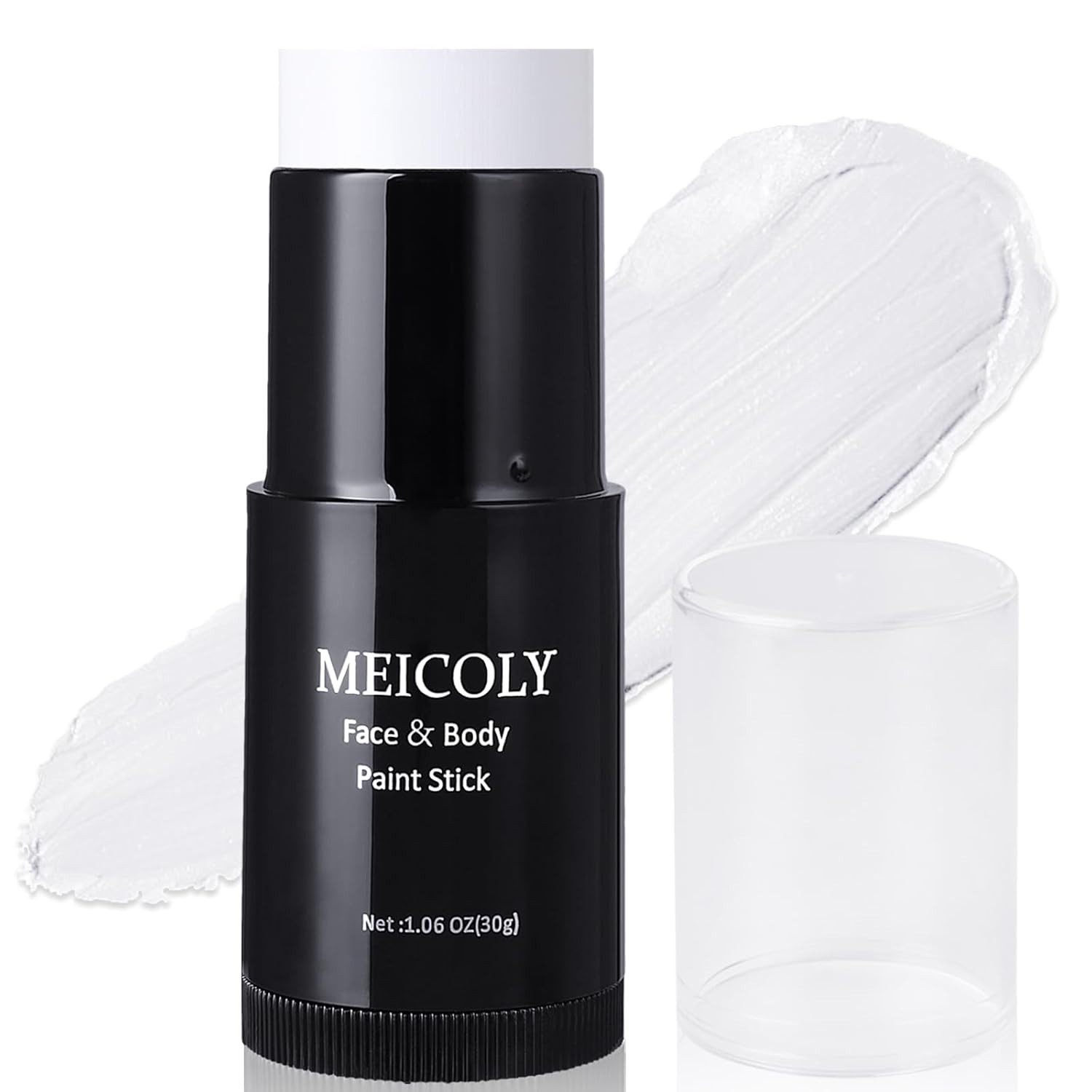 High Pigmented 1.06 Oz White Face Body Paint Stick – Waterproof & Safe Formula
