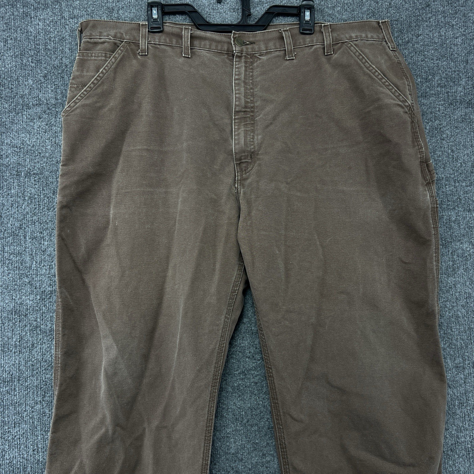 Vtg Carhartt B11-CHT Heavy Pants Mens 42×30 Brown Utility Workwear Carpenter