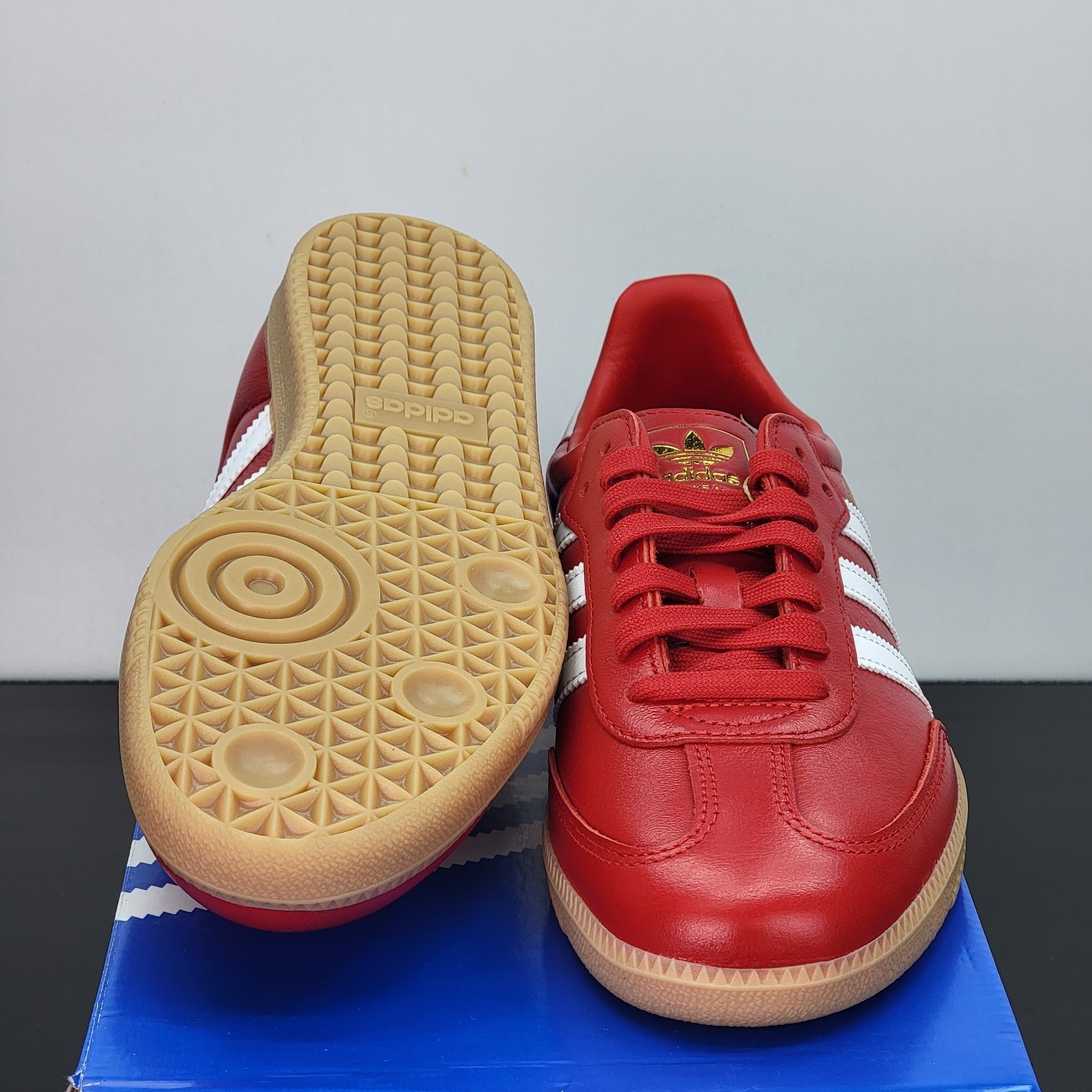 Adidas Samba OG Men’s Size 8 Athletic Shoes Red White Soccer Footwear Sneakers
