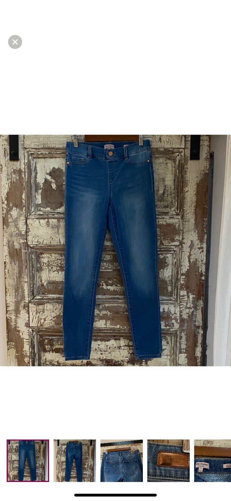 Juicy Couture Women’s Medium Wash Denim Jegging Slim Fit Stretch Blue