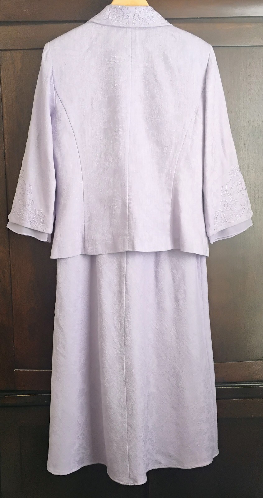 Plaza South Lavender Elegant Formal 2 Piece Dress With Jacket Size 12