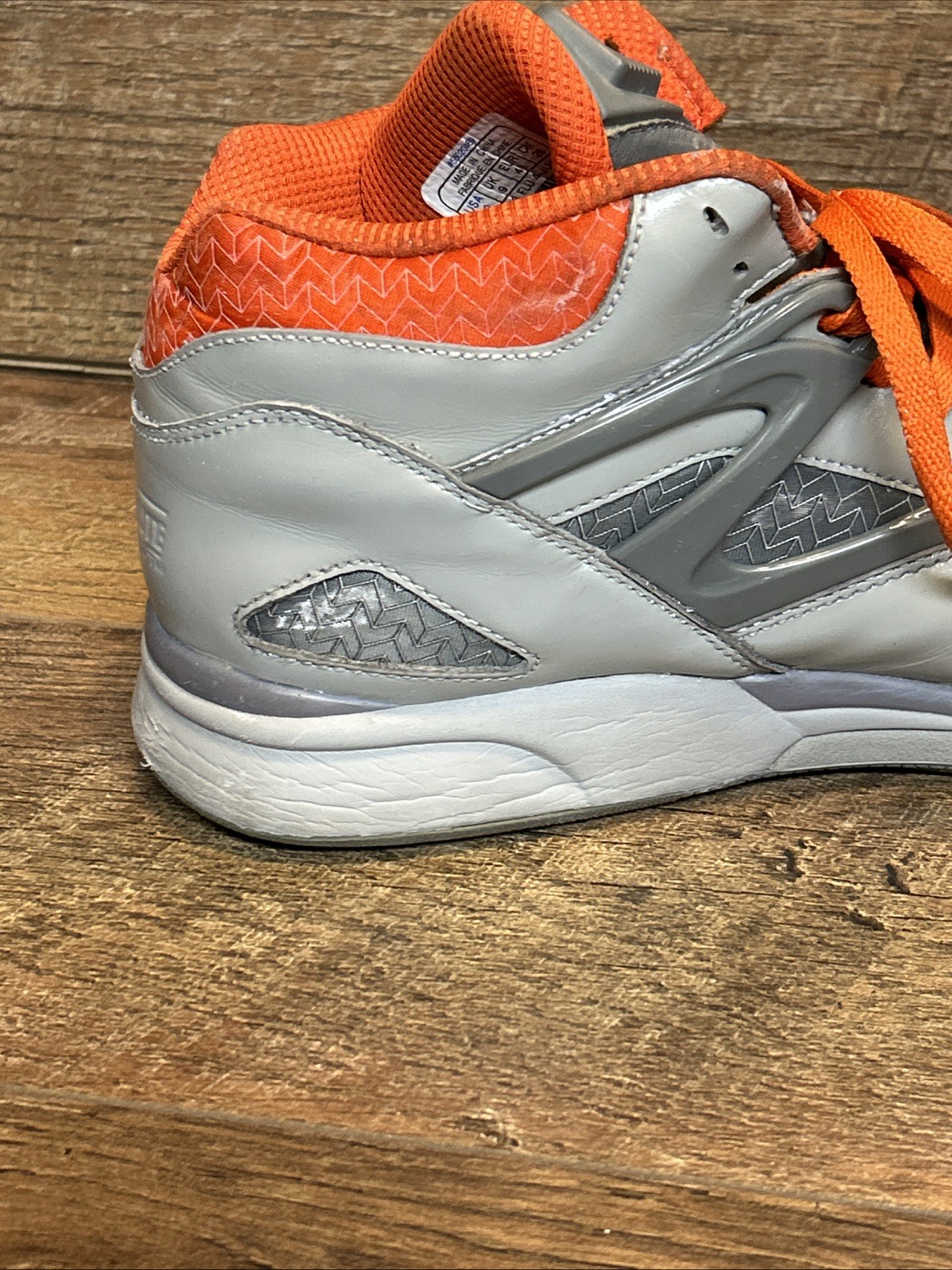 Reebok Pump Omni Lite Hexalite J12467-Gray/Orange-Size 10