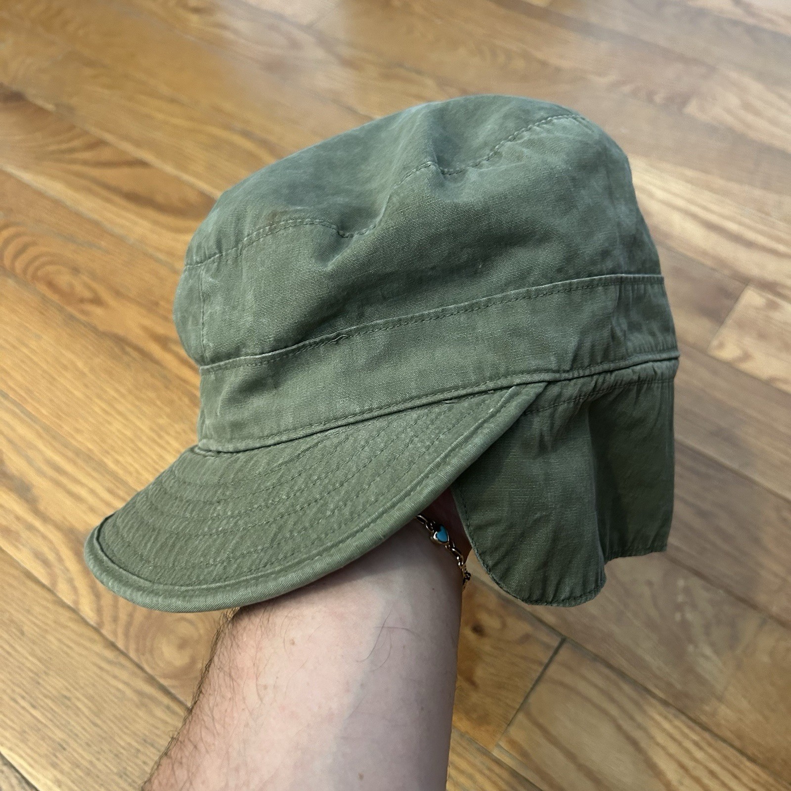 Vintage Army Military M-1951 Wool Ear Flap Lining Field Cap Hat
