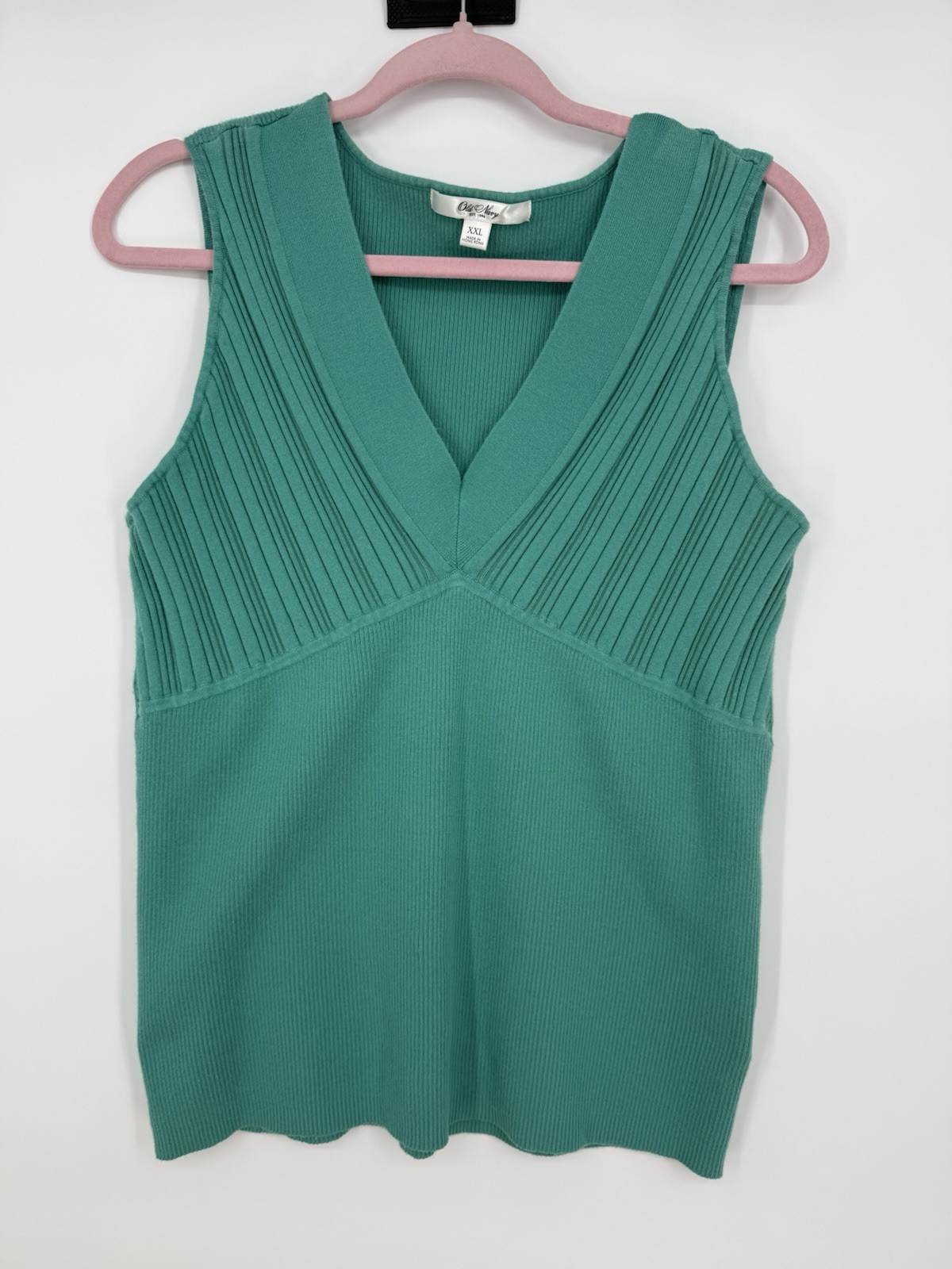 Old Navy Womens Teal Green Sweater Tank 2XL