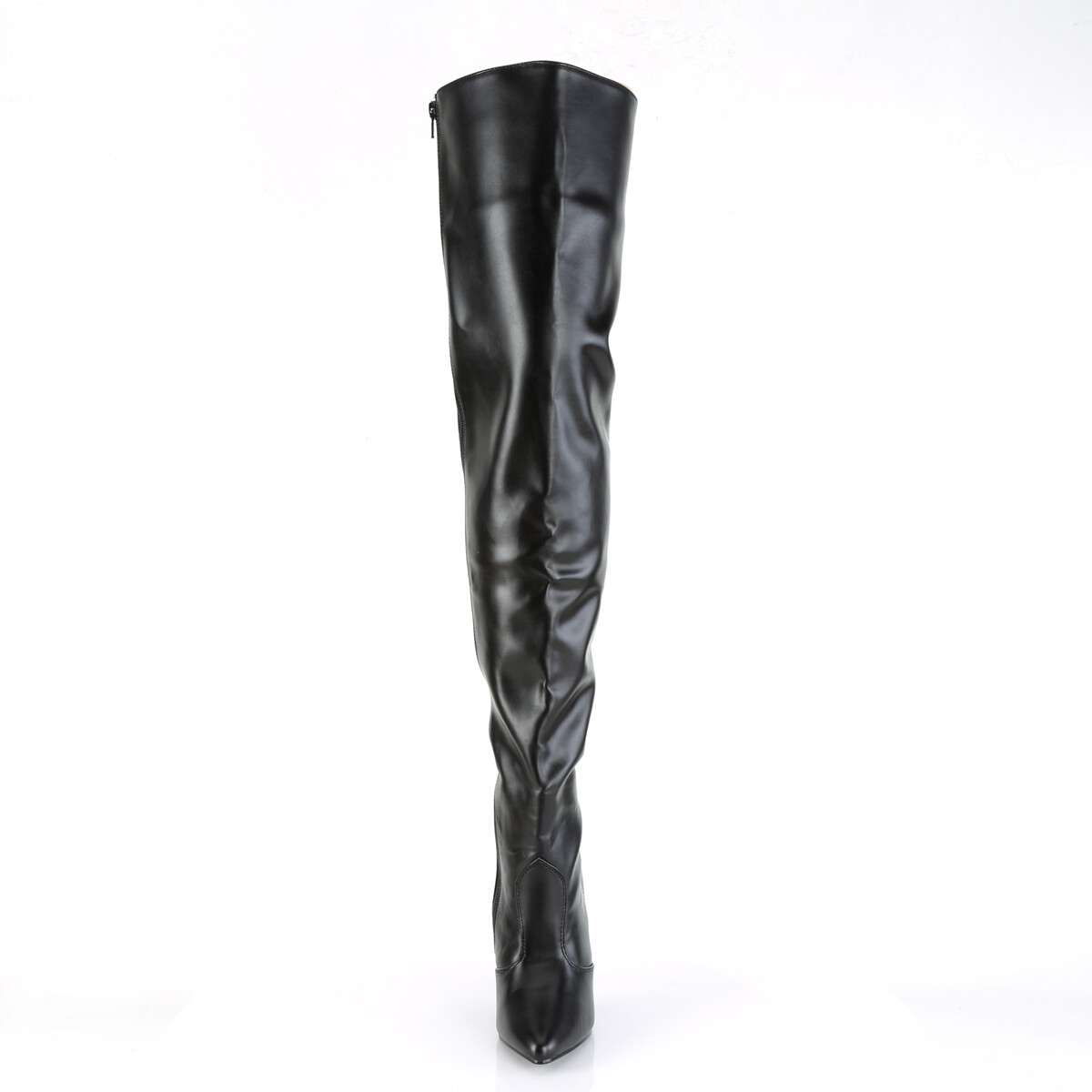 PLEASER Sexy Stripper 5″ Heel Matte Black Thigh High Boots SED3010/B/PU