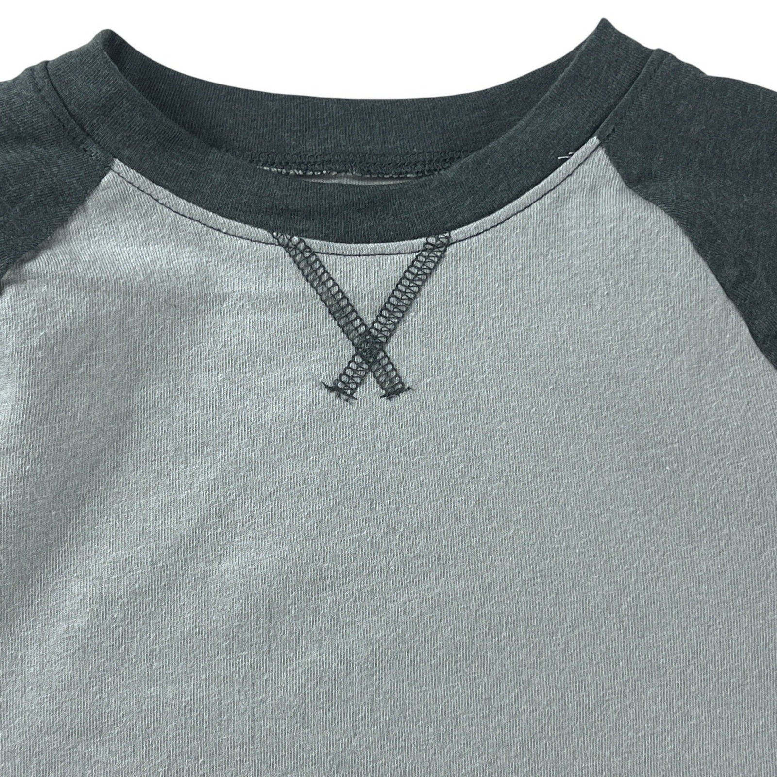 Jumping Beans Boys 4T Raglan Baseball Essential Tee Silver Ash Gray BJ53K101KS