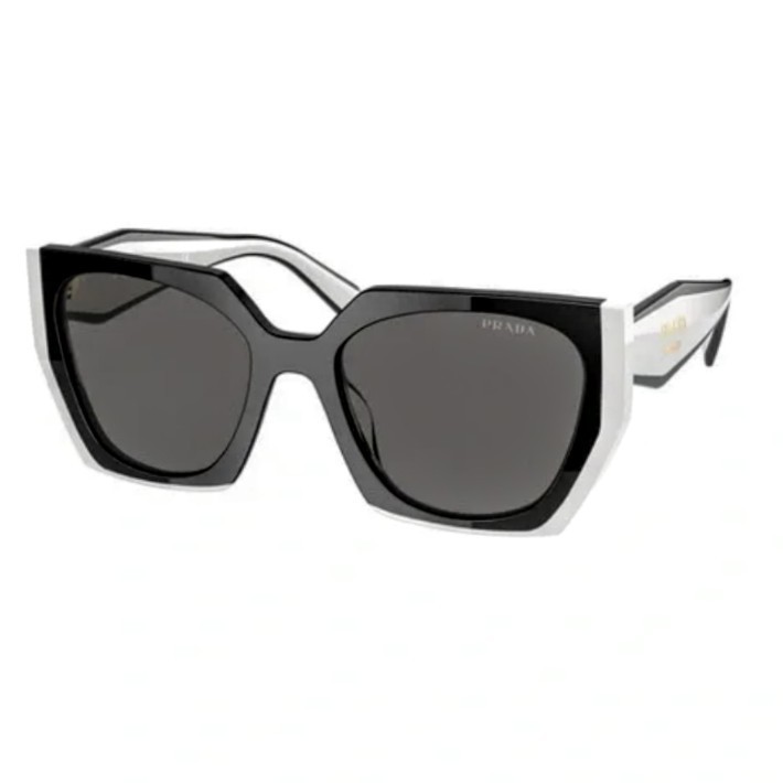 ​Prada Sunglasses Monochrome SPR 15W Black White Geometric PR 15WS 09Q-5S0 New!