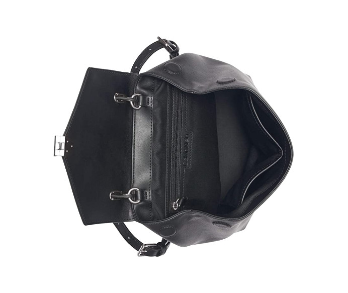 Calvin Klein Lock Leather Backpack Black NIP