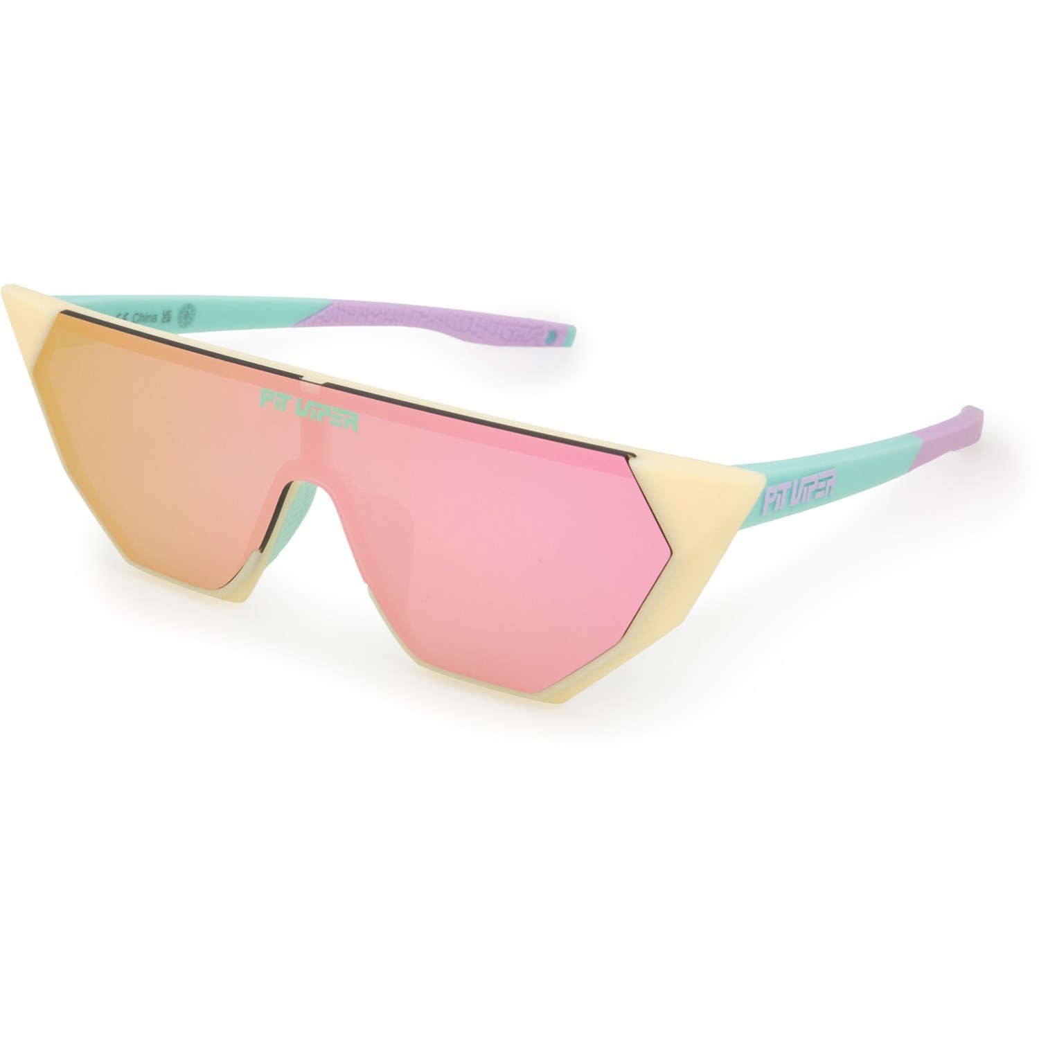 PIT VIPER The Passion Showroom Sunglasses Blue/White/Purple/Pink Revo NEW