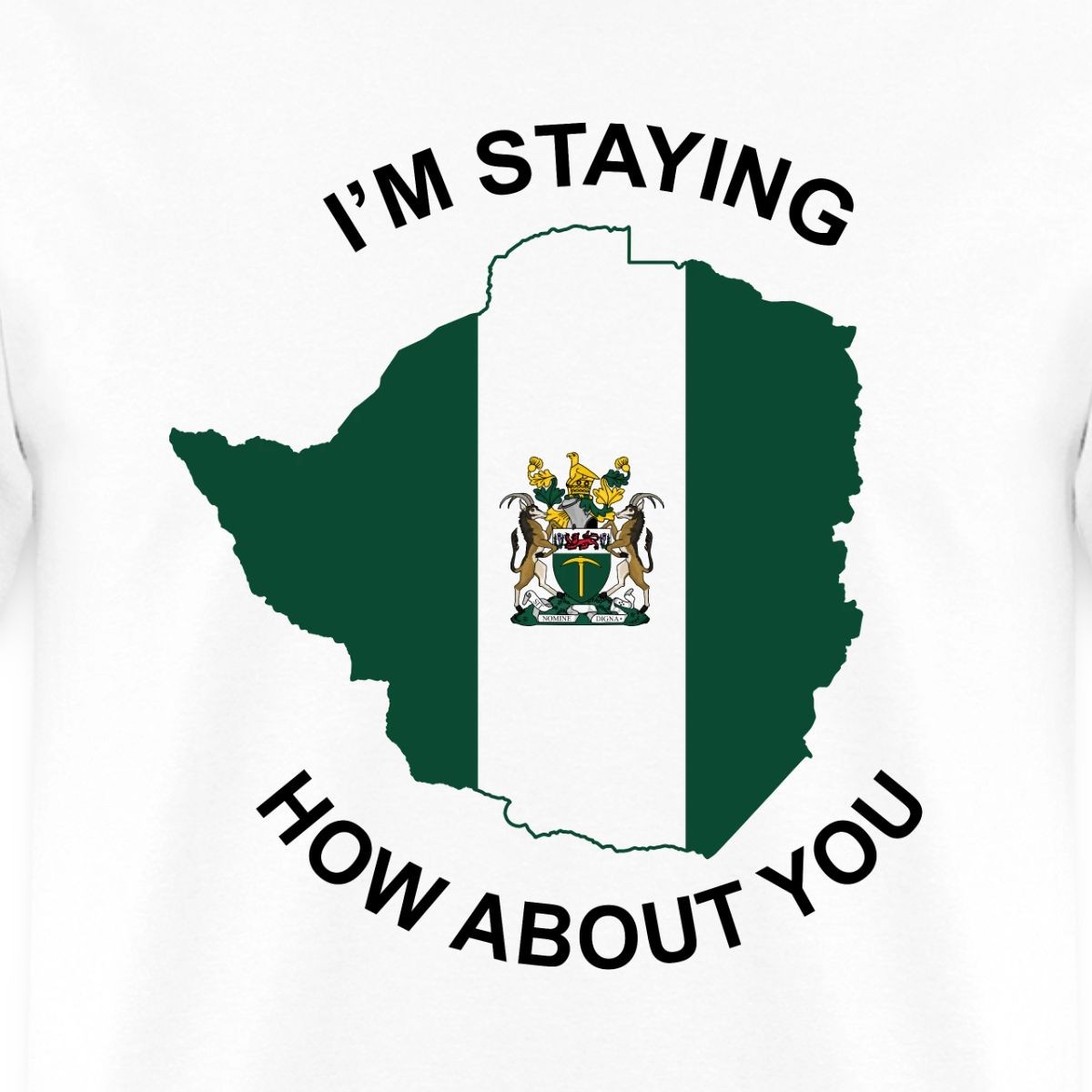 I’m Staying Rhodesia | Patriot Logo Men’s T-Shirt