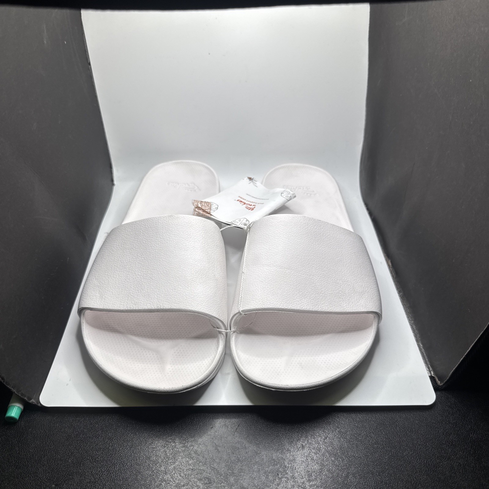 Archies Arch Support Slides Unisex Men’s 9 White