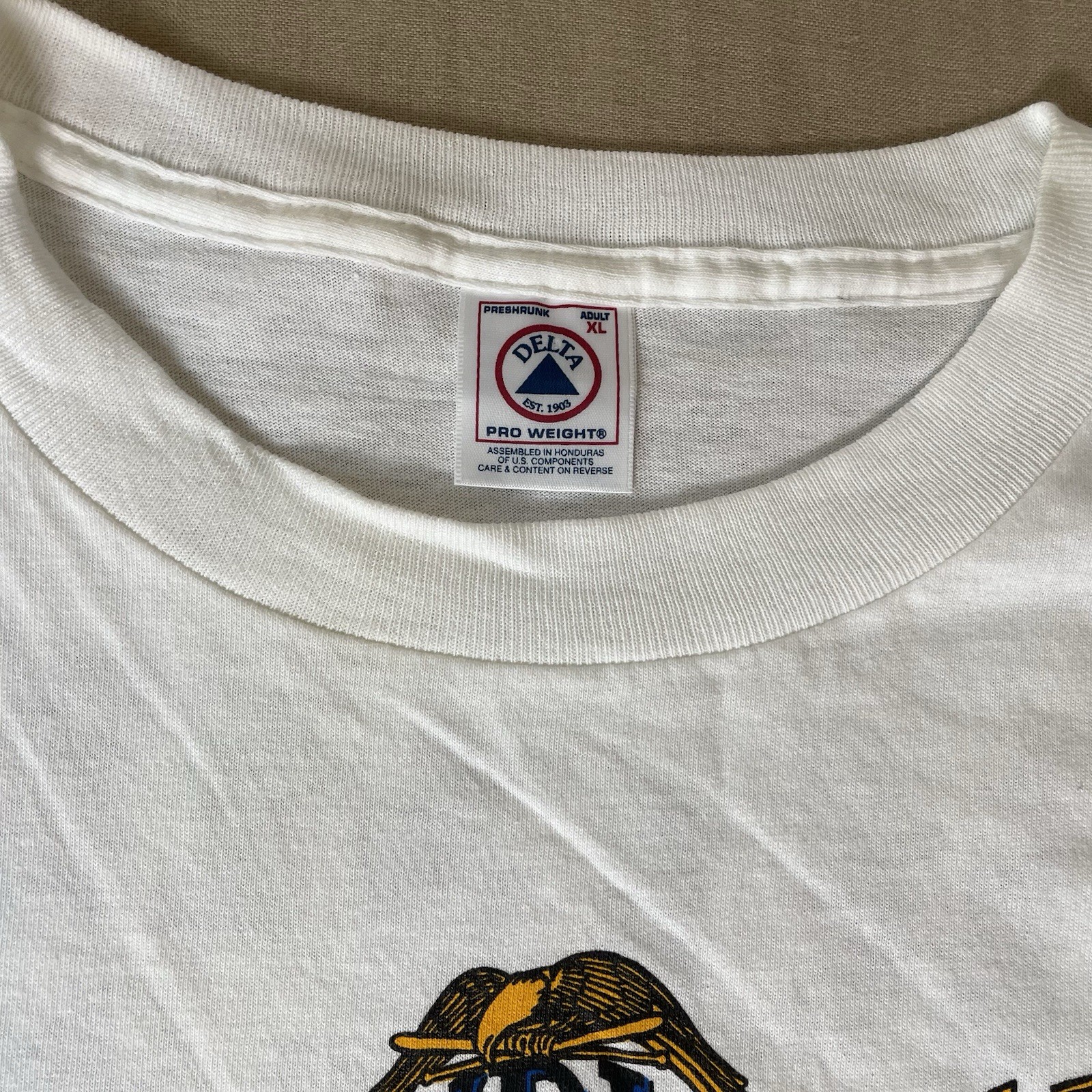 Rare Vintage 90s Delta Tag Negro League Caricature Cartoon Baseball T Shirt XL