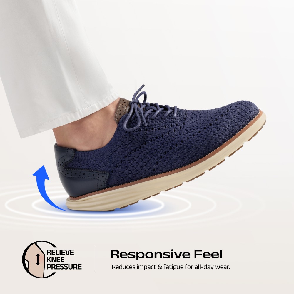 Men’s Oxfords Classic Comfort Sneakers Casual Lace-Up Lightweight Walking Shoes