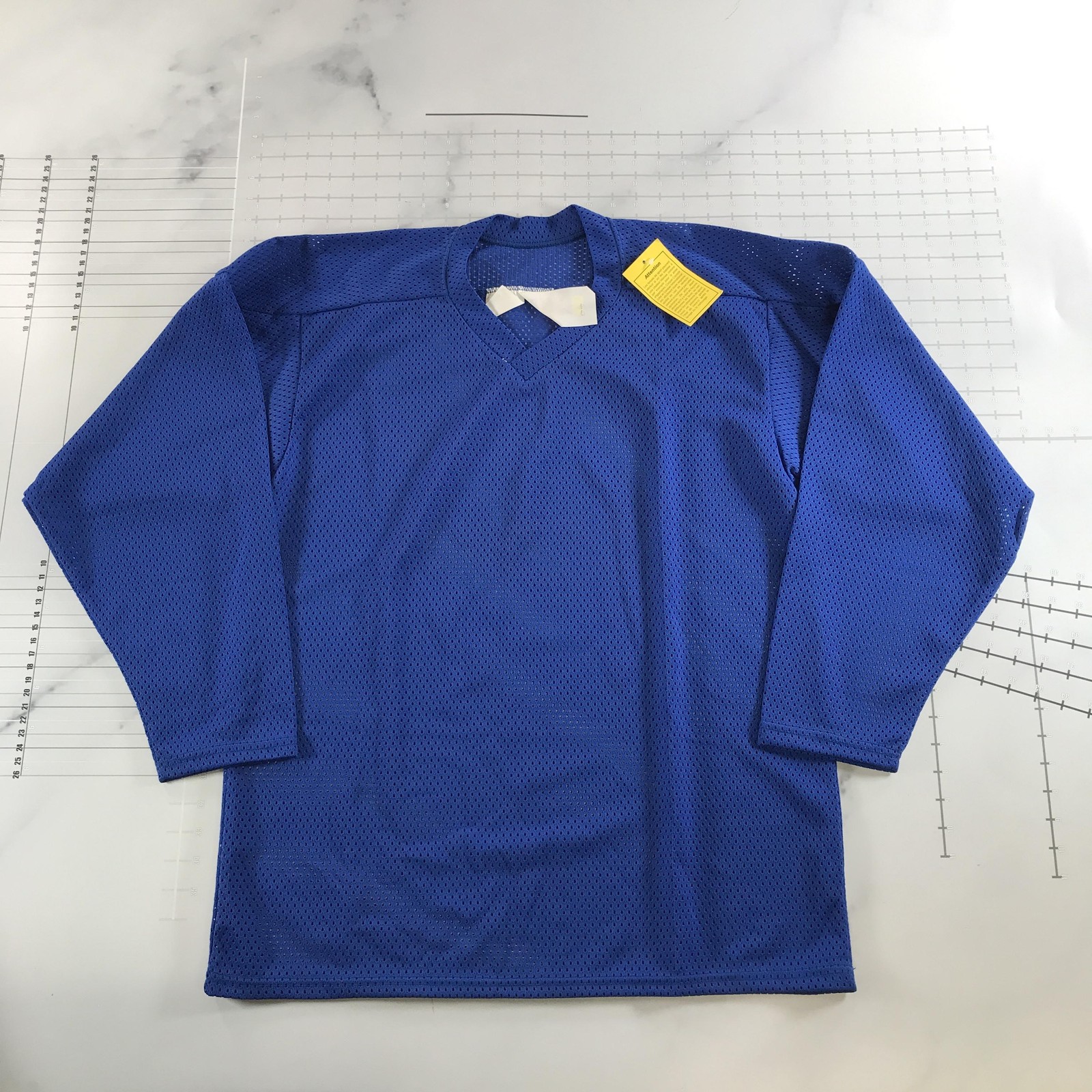 Vintage Cooper Hockey Jersey Mens Medium Royal Blue Oversized Relaxed Fit