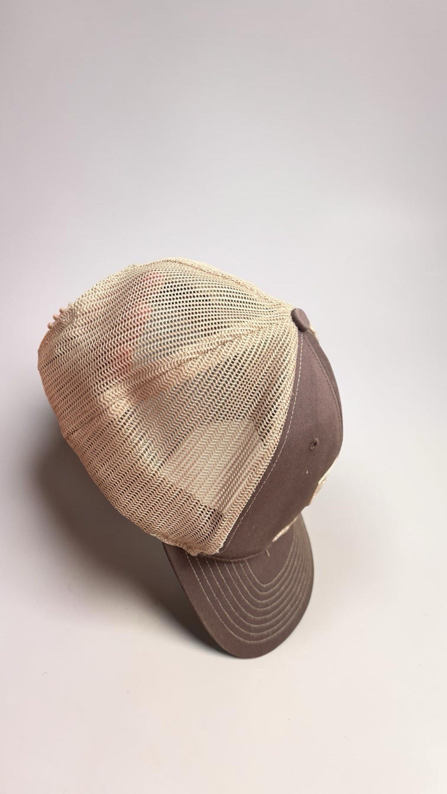 Ariat Logo Trucker Hat Brown/Beige Mesh Back Adjustable One Size Unisex