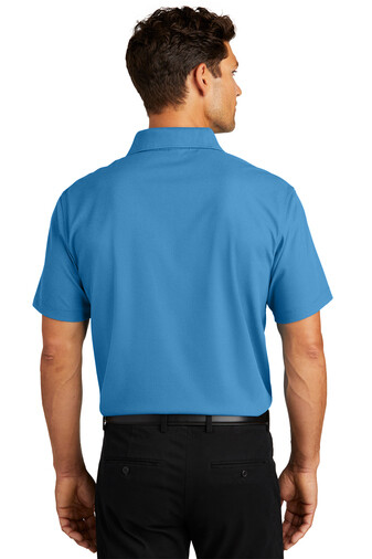 Port Authority K572 Mens Short Sleeve Dri-Fit Moisture Wicking Grid Polo Shirt