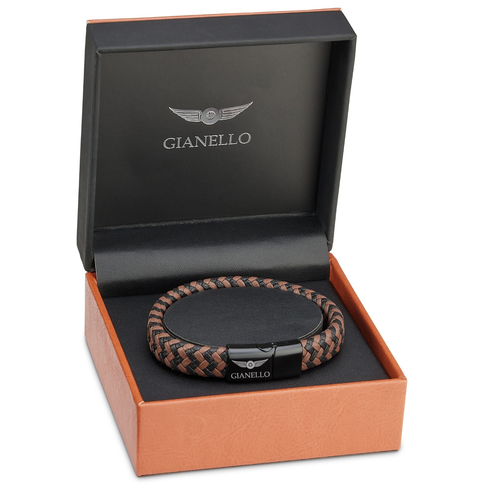 Gianello Handmade Men’s Rope Twist Bracelet (Large-8.5 inch)
