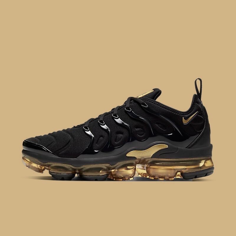 CL Nike Air VaporMax VM Plus Black Gold Men’s Size Sneaker Running Shoes US 7-13