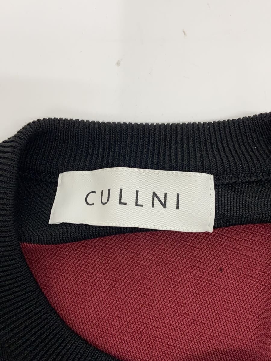 CULLNI Knit Sweater (Lightweight) Size O Cotton White Stripe 25-SS-041