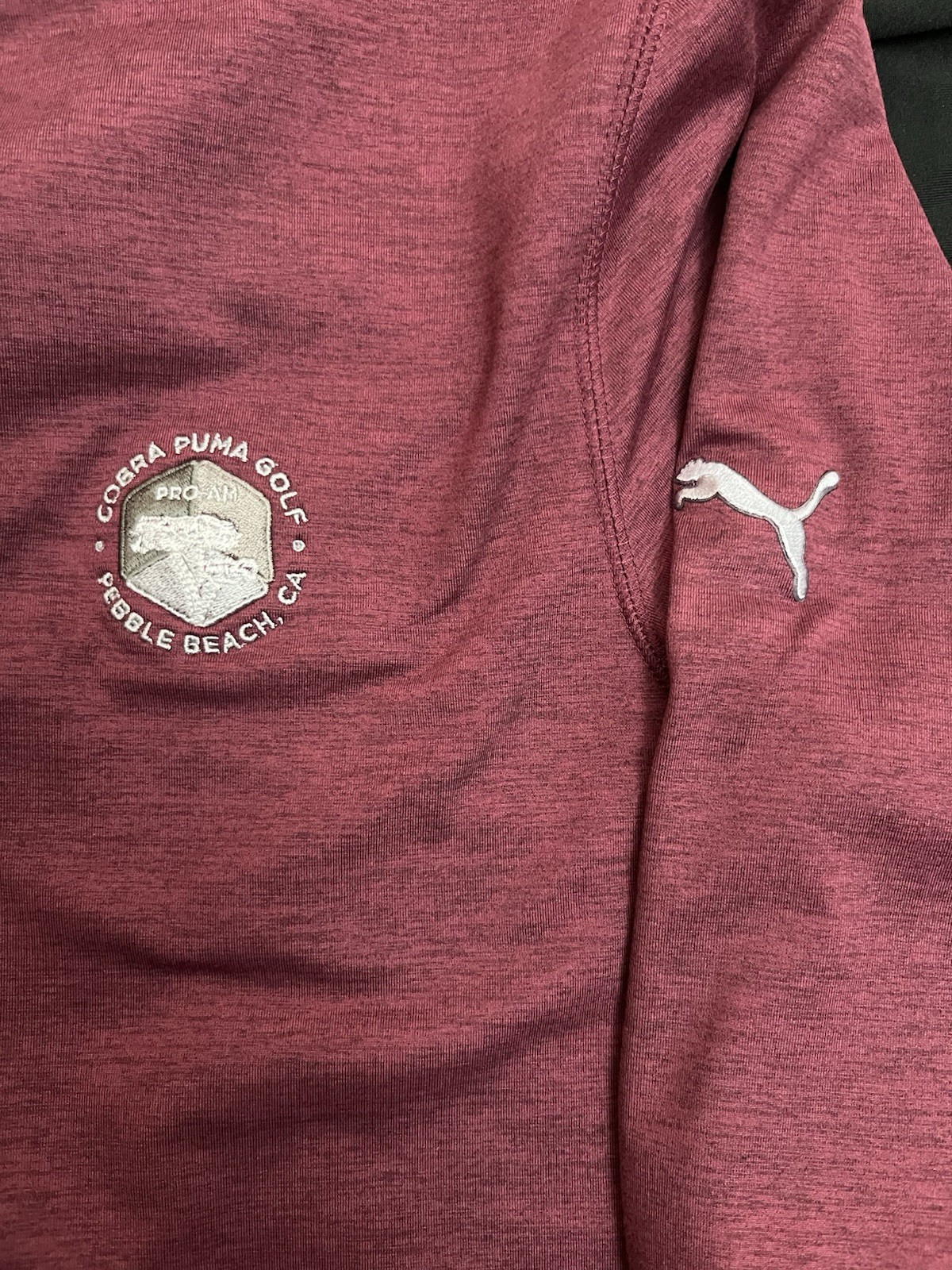 Puma Cobra Golf Crewneck Sweater Men Medium Pebble Beach Pro-Am Red Performance