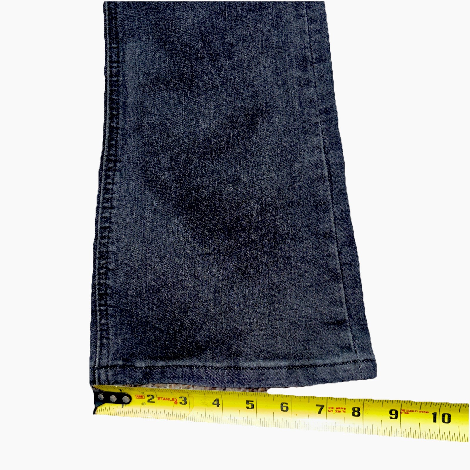 7 For All Mankind Jeans Denim Lustre Original Bootcut Charcoal Gray Women Sz 12
