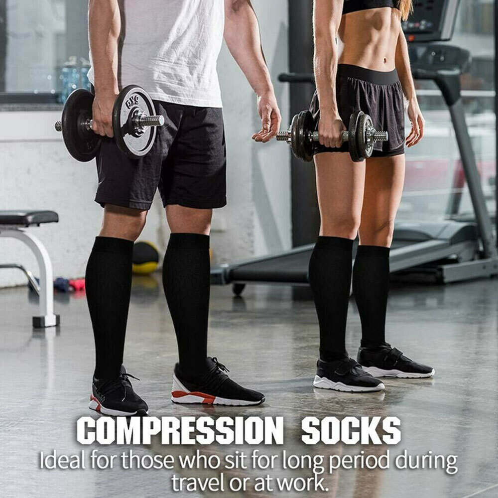 Mild Compression Socks for Women & Men 15-20 mmhg Graduated Pressure Stockings