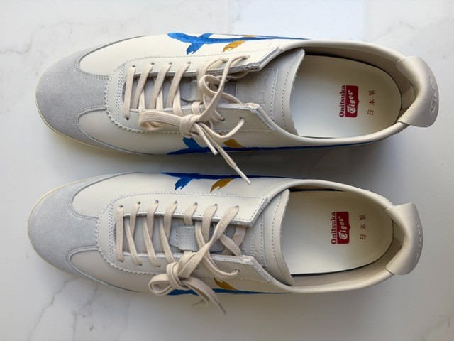 Onitsuka Tiger Mexico 66 Deluxe White Directoire Blue Men’s Size 11.5