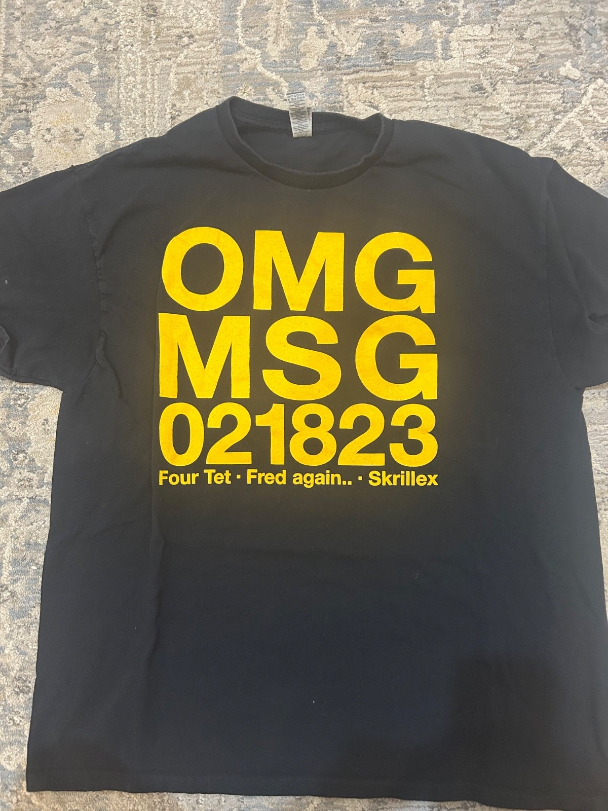 Fred Again Four Tet Skrillex Official OMG MSG T Shirt Size XL