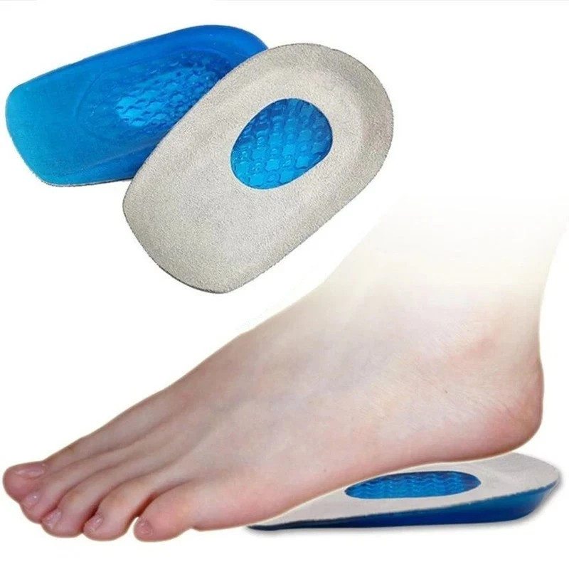 Silicone Heel Support Shoe Pads Gel Orthotic Plantar Care Insert Insoles Cushion