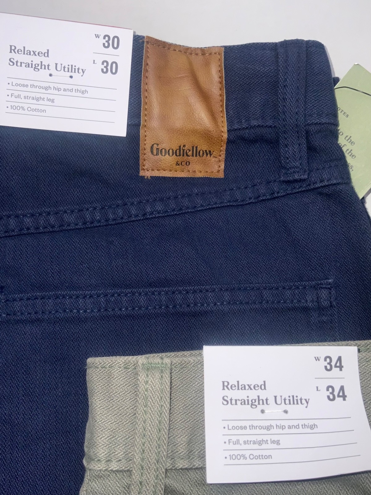 Men’s Vintage Relaxed Straight Fit Utility/Carpenter Pants Midweight Denim
