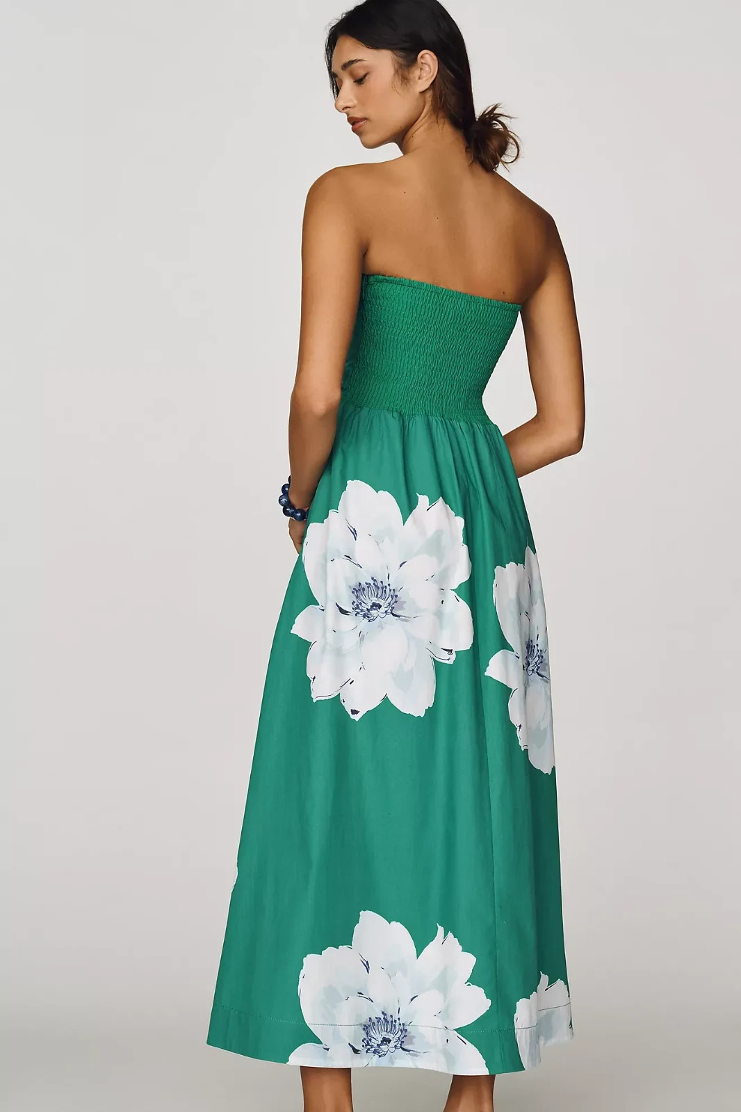 Anthropologie- Maeve Strapless Waisted Maxi Dress