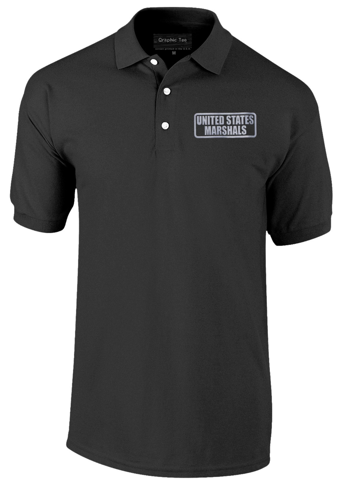 US Marshals Polo REFLECTIVE design, Easy Care Polo, pique fabric.
