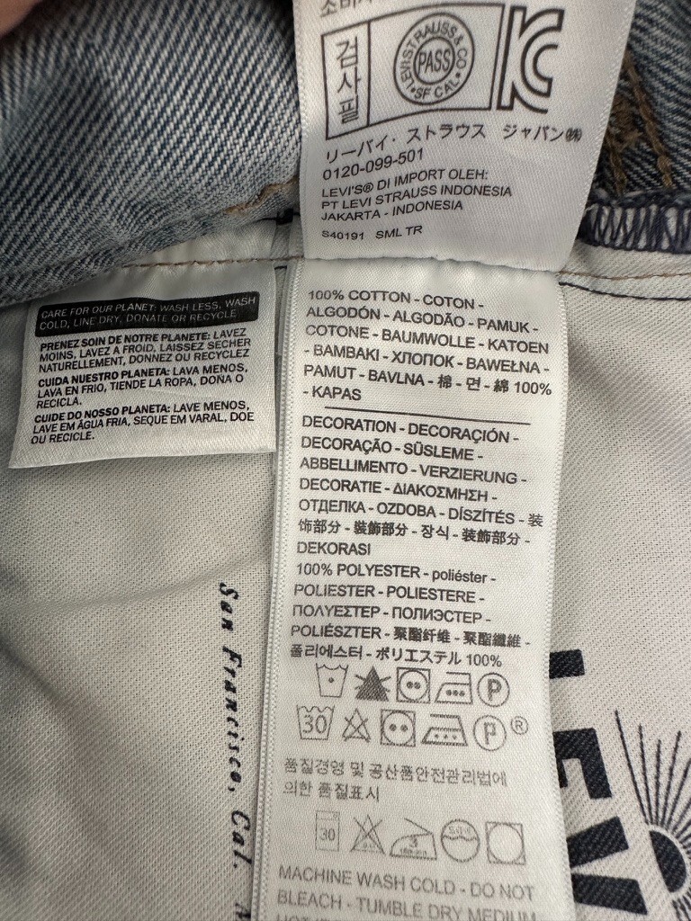 Levi’s Made & Crafted Arrow Jeans Embroidered Light Wash Straight Leg Women’s 27