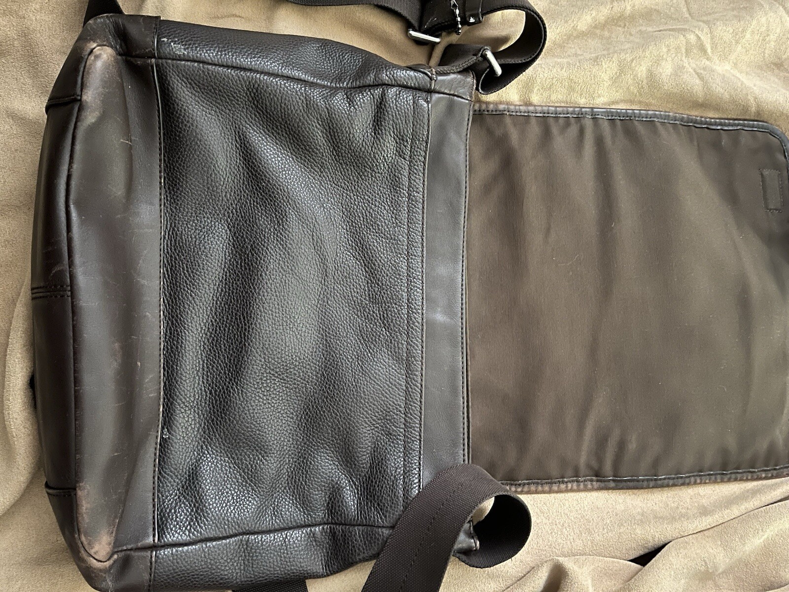 COACH CAMDEN LEATHER MAP BAG STYLE # F70973